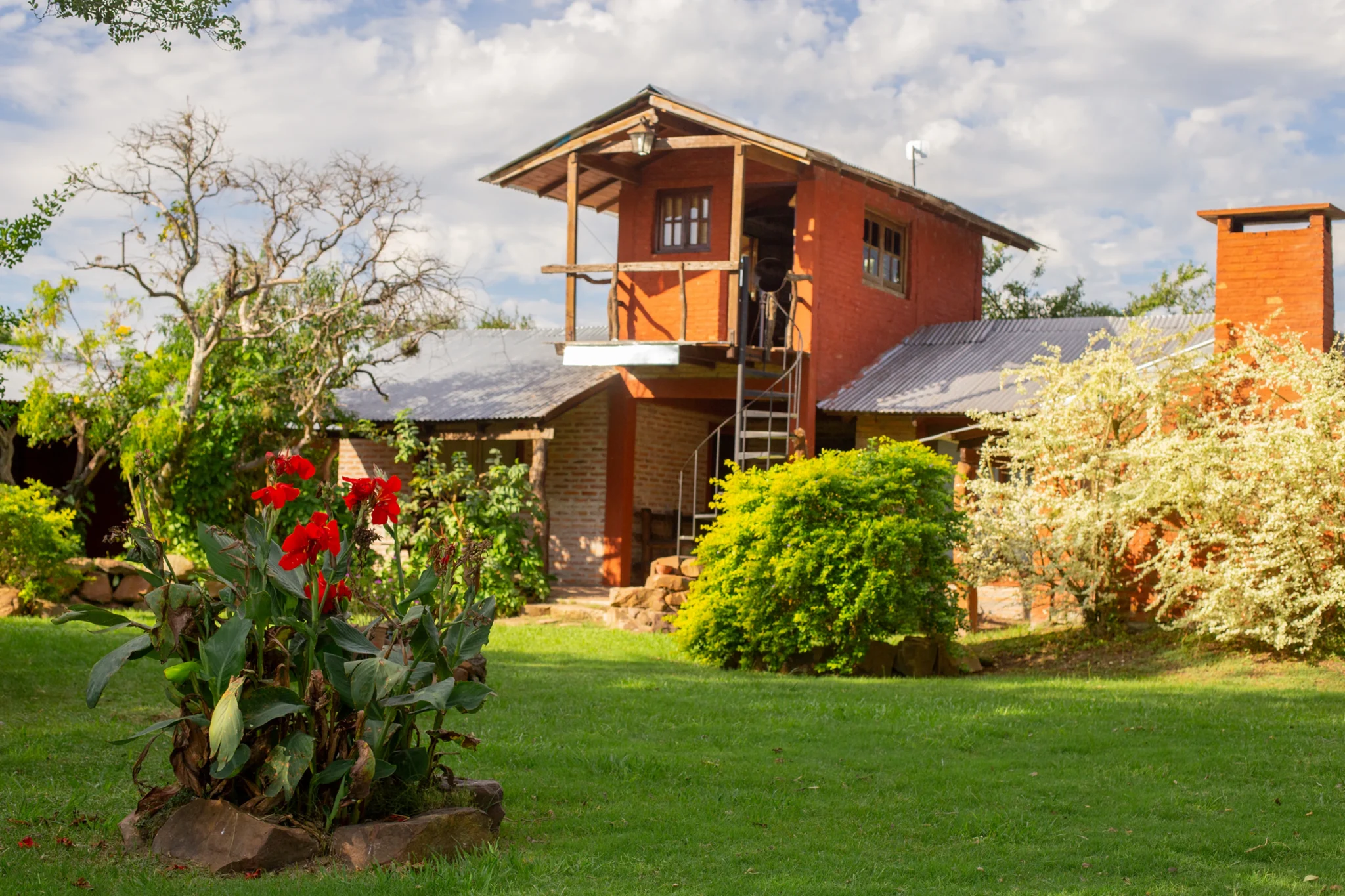 Posada con jardín y torre mirador en Uguay