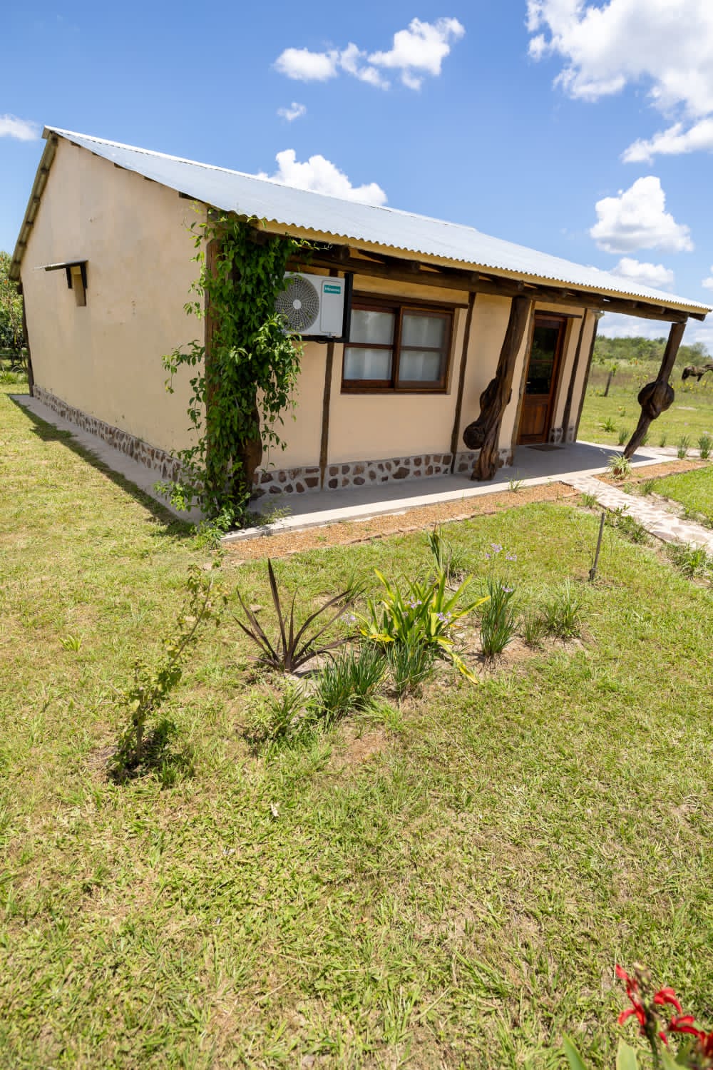 The cabin from the garden