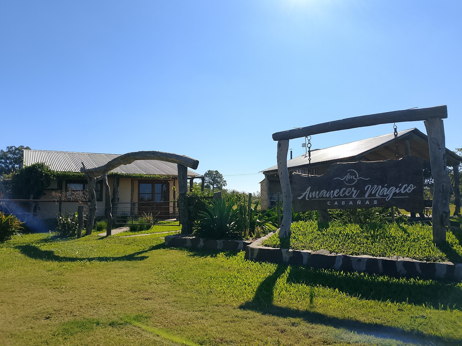 The entrance and grounds