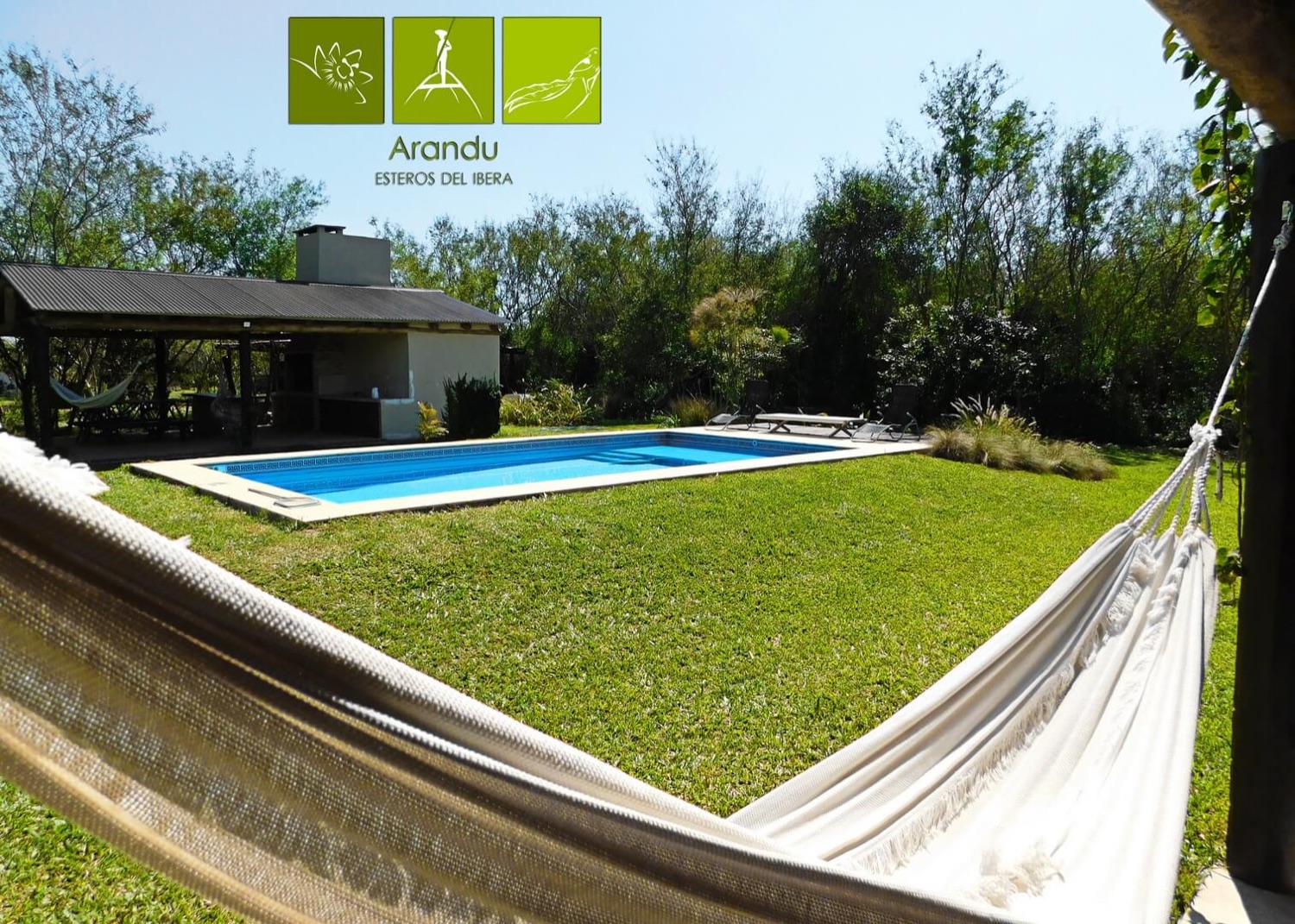 Piscina vista desde la hamaca