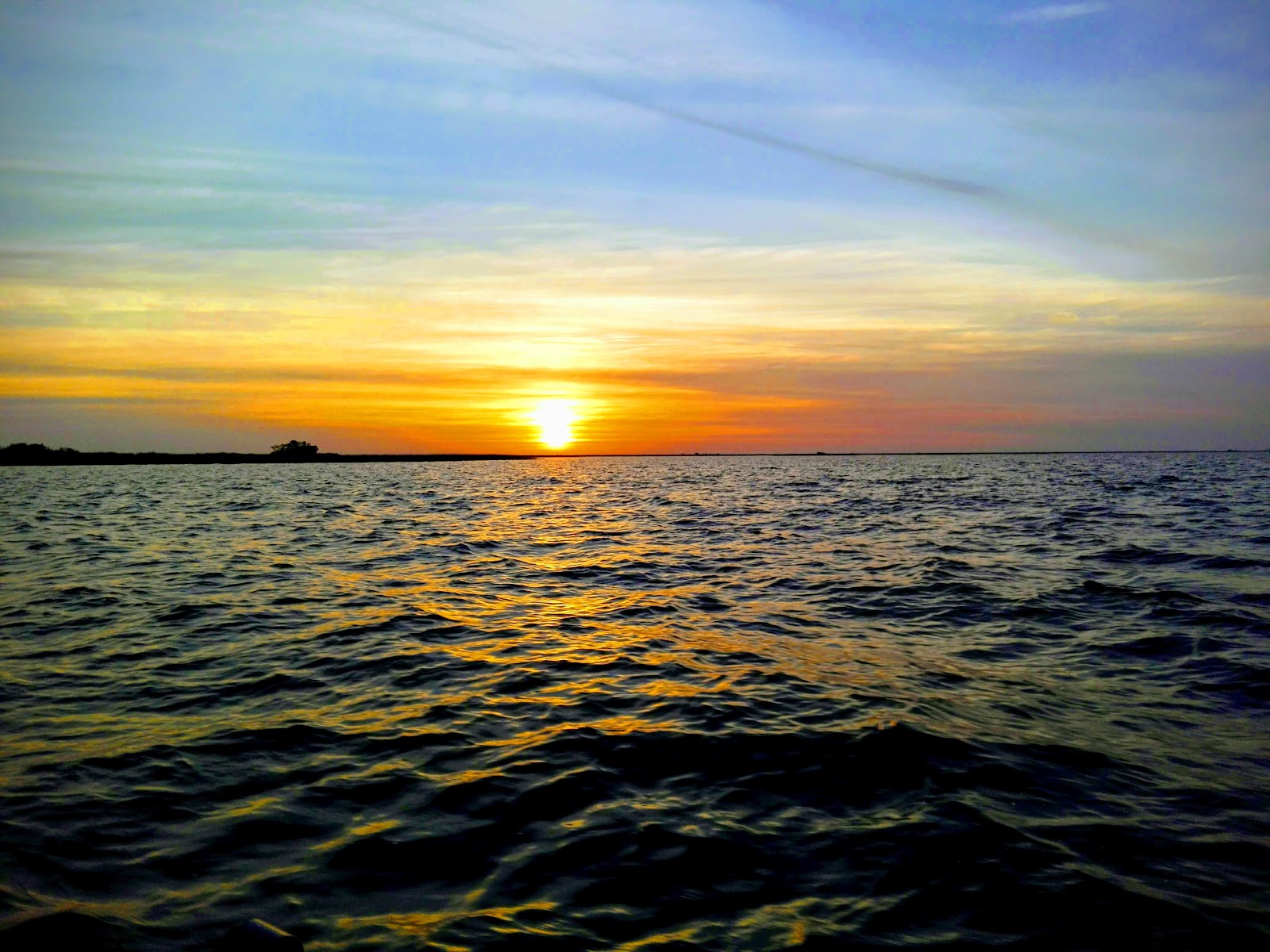 Atardecer en la laguna