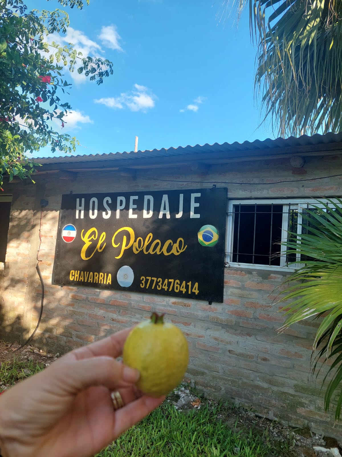 El cartel del hospedaje El Polaco en Chavarría