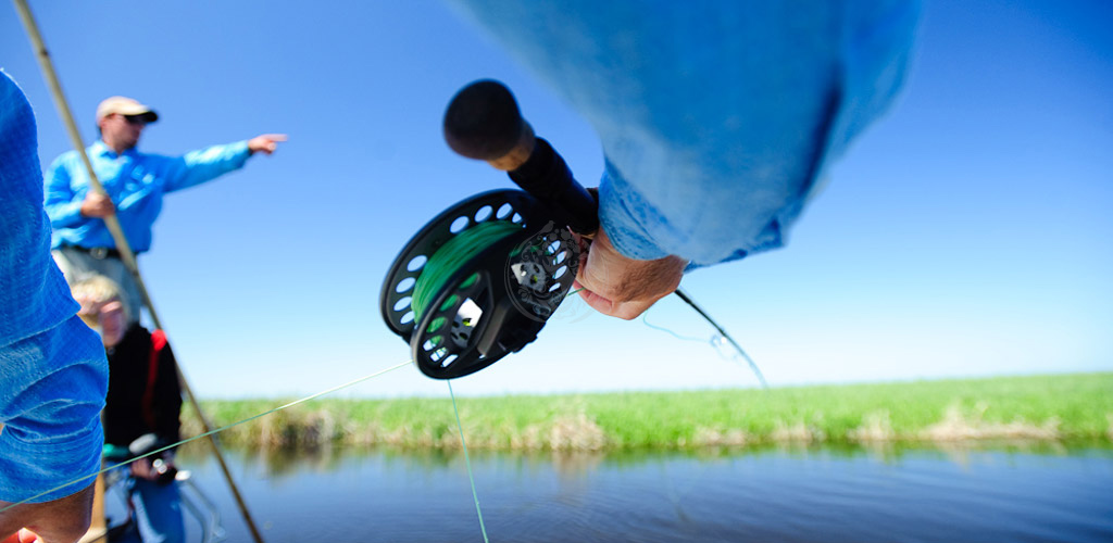 Pesca con mosca en los esteros  -  excursión guiada desde el lodge