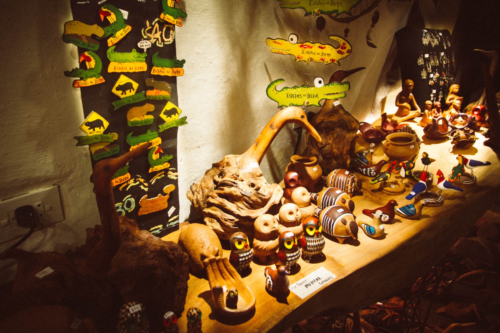 Carvings and painted crafts