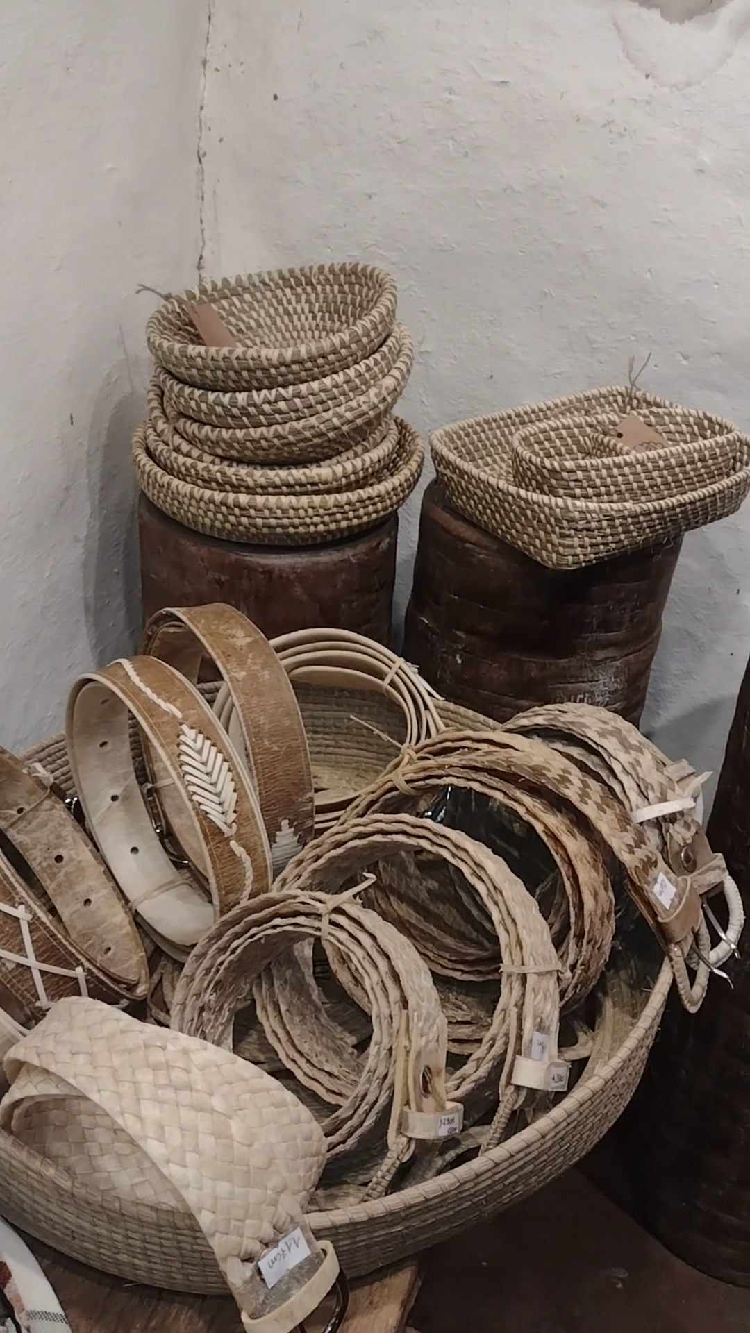 Braided belts and basketry